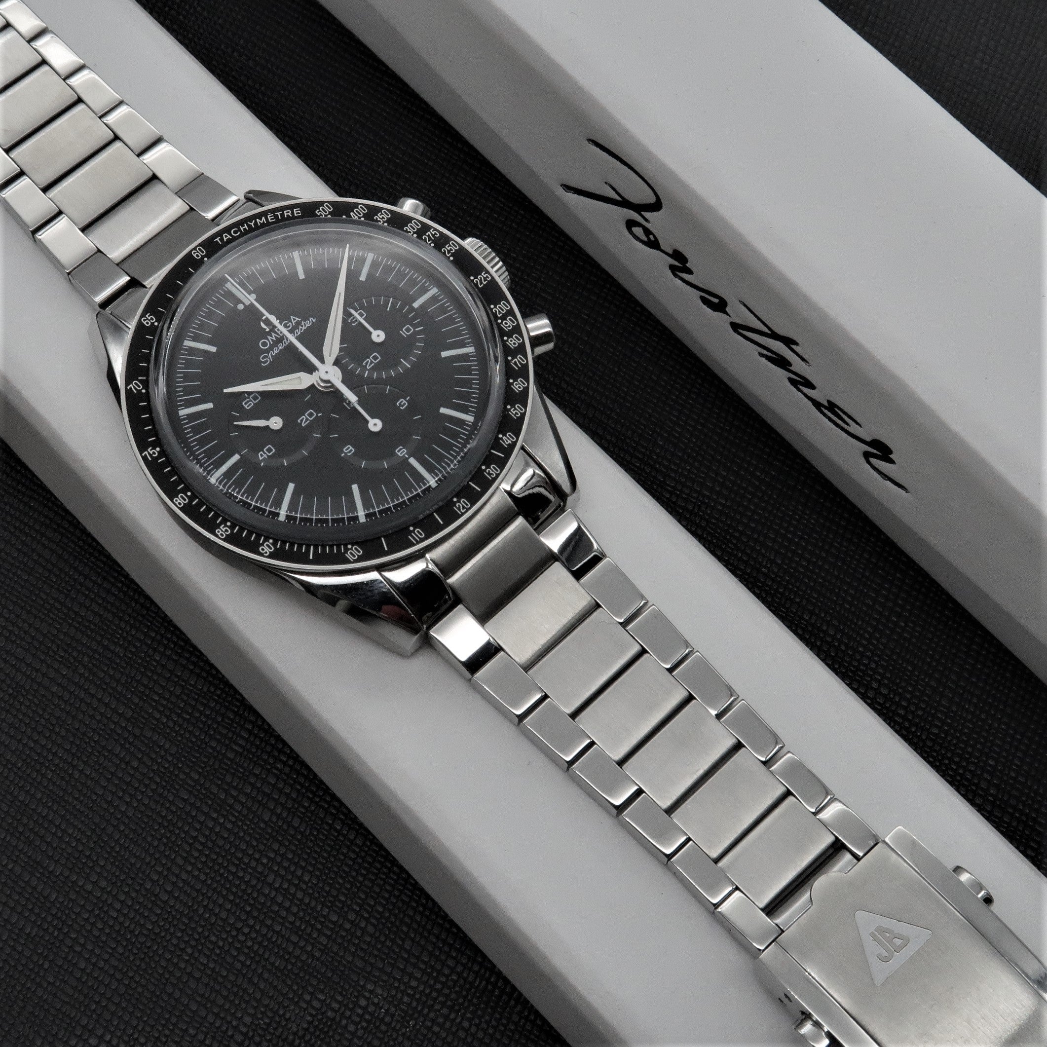 [Forstner] Contemporary Flat Link Bracelet for Omega Speedmaster