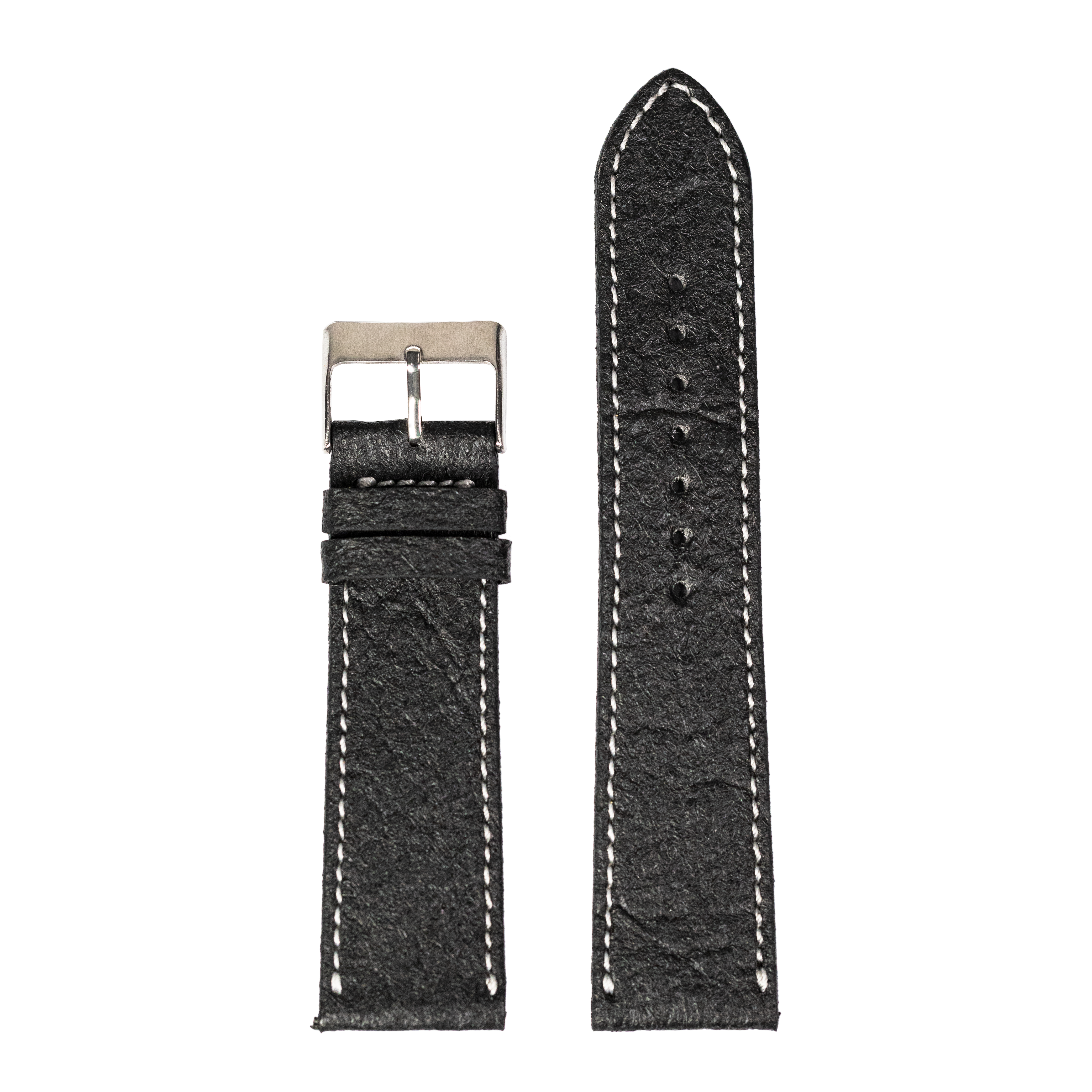 [Apple Watch] Pineapple Vegan Leather - Black | White Stitching